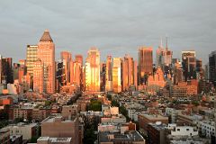 31 One Worldwide Plaza, 48th St, Morgan Stanley Building, One Astor Plaza, Bank Of America At Sunset From New York Ink48 Hotel Rooftop Bar